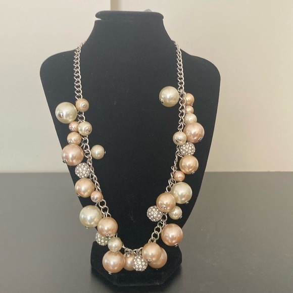 Macy's Gold and Silver Pearl Necklace - Picture 1 of 4